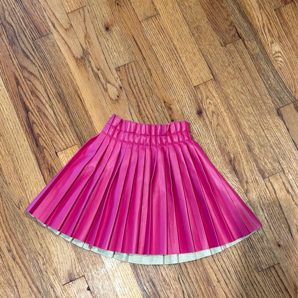 Pink Pleated Skirt